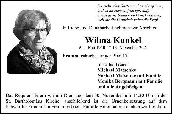 Wilma Kunkel