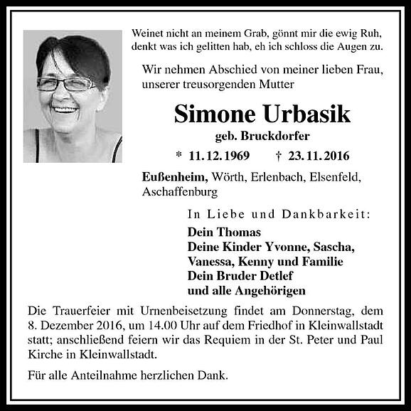 Simone Urbasik, geb. Bruckdorfer