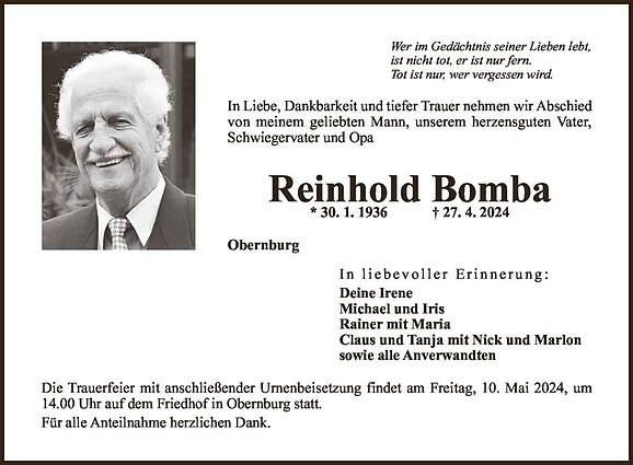 Reinhold Bomba