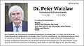 Peter Dr. Watzlaw