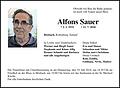 Alfons Sauer