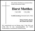 Horst Matthes