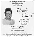 Ursula Watzel