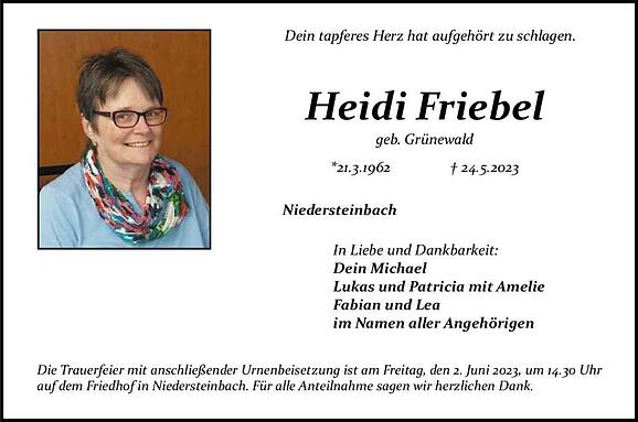 Heidi Friebel, geb. Grünewald