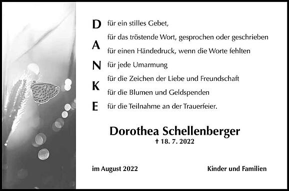 Dorothea Schellenberger, geb. Habermann