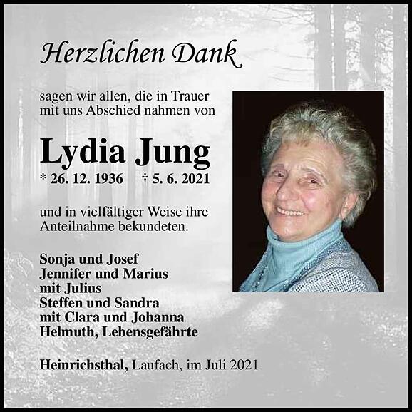 Lydia Jung, geb. Fleckenstein