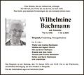 Wilhelmine Bachmann