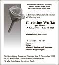 Christine Wufka