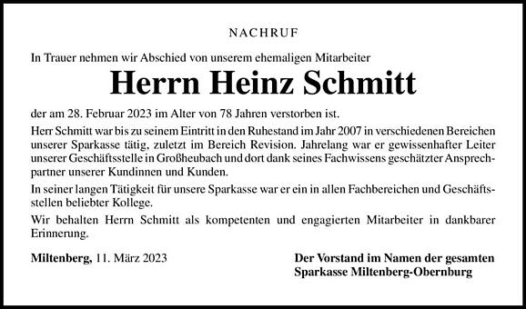 Heinz Schmitt