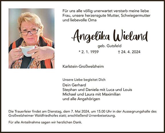 Angelika Wieland, geb. Gutsfeld