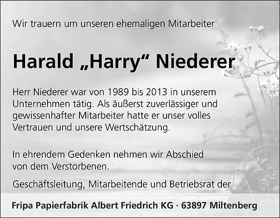 Harald Niederer