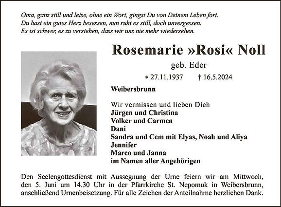 Rosemarie Noll, geb. Eder