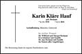 Karin Kläre Hauf