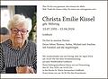 Christa Emilie  Kissel