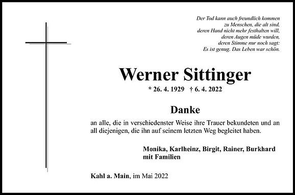 Werner Sittinger