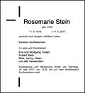 Rosemarie Stein