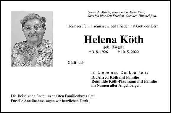 Helena Köth, geb. Ziegler