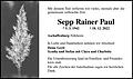 Sepp Rainer Paul