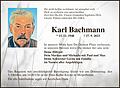 Karl Bachmann