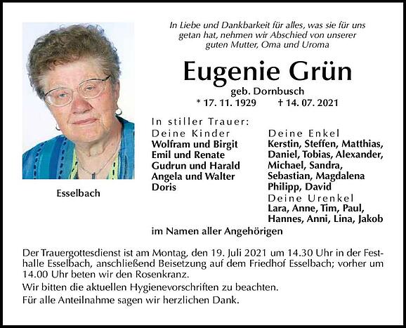 Eugenie Grün, geb. Dornbusch