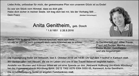 Anita Genitheim, geb. Dosch