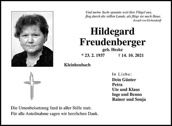Hildegard Freudenberger, geb. Heske