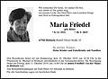 Maria Friedel