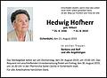 Hedwig Hofherr